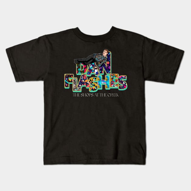 Dan Flashes Kids T-Shirt by darklordpug